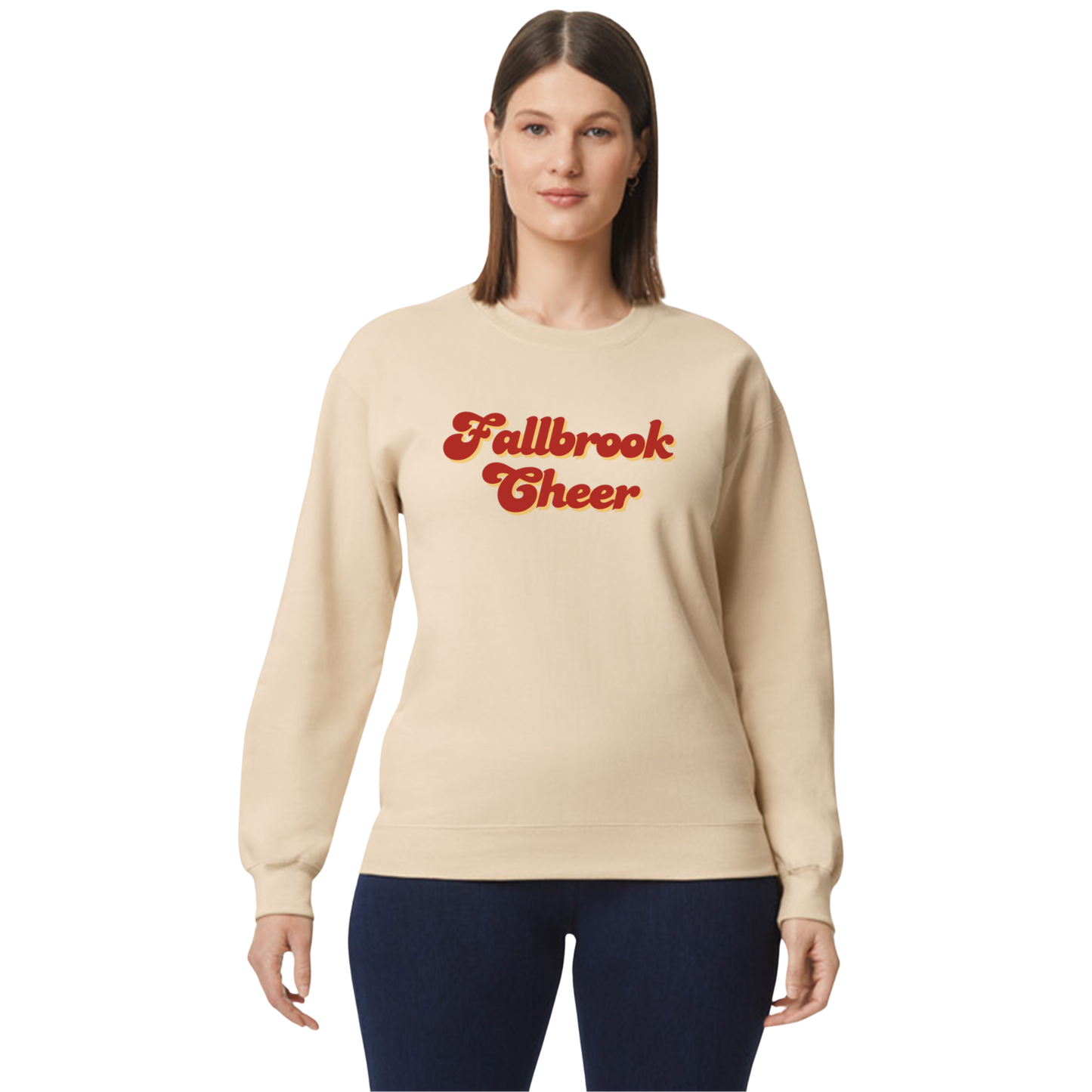 Fallbrook Cheer Crewneck “Pyramids & Pixie Dust” Regionals — Glitter