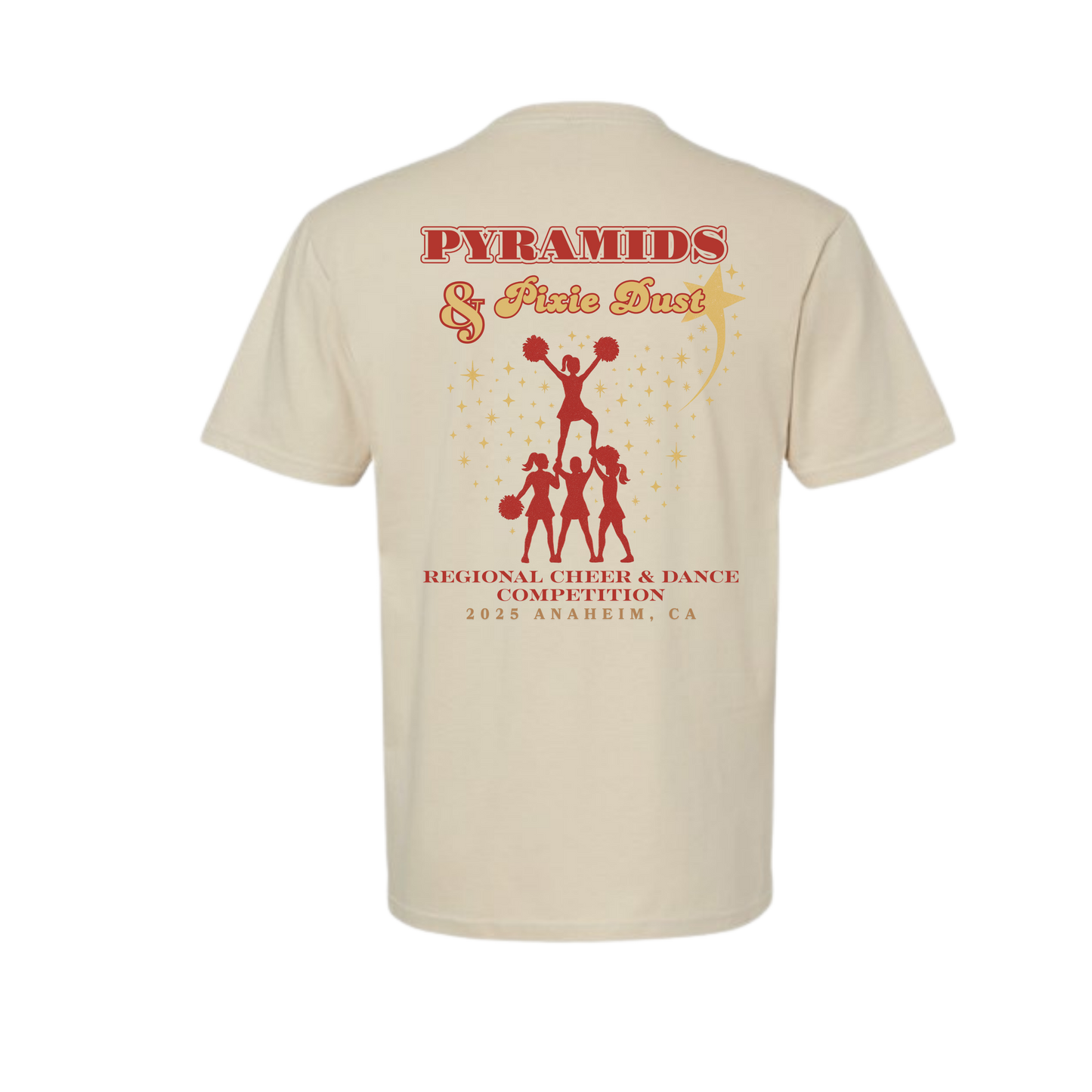 Fallbrook Cheer Tee “Pyramids & Pixie Dust” Regionals