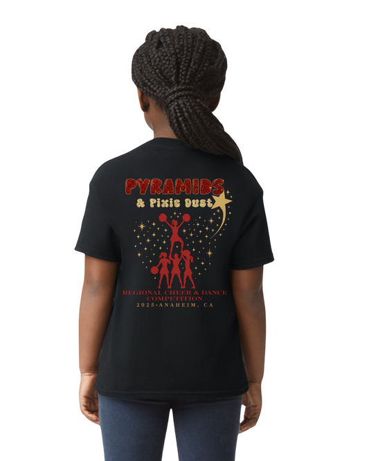 Fallbrook Cheer Tee “Pyramids & Pixie Dust” Regionals